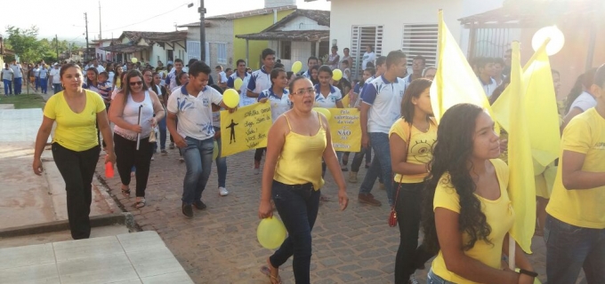 Caminhada pela valorização da vida realizado dia 29 de setembro Santa Fé – Jundiá RN