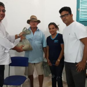 Doação de sementes de Milho, Feijão e Sorgo aos agricultores familiares da comunidade de Lajedo Grande