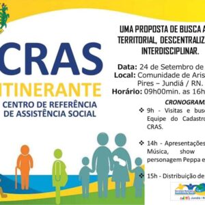 “CRAS ITINERANTE” na comunidade de Arisco dos Pires.