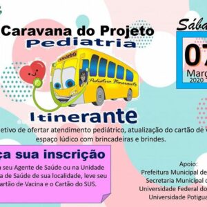 A Prefeitura convida a todos para participarem da Caravana do Projeto Pediatria Itinerante.