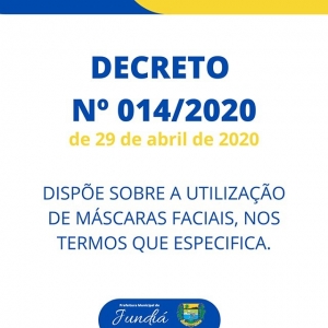 Decreto 014/2020 de 29 de abril de 2020.