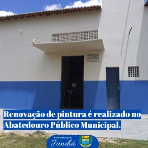 Prefeitura realiza renovação de pintura no Abatedouro Público Municipal