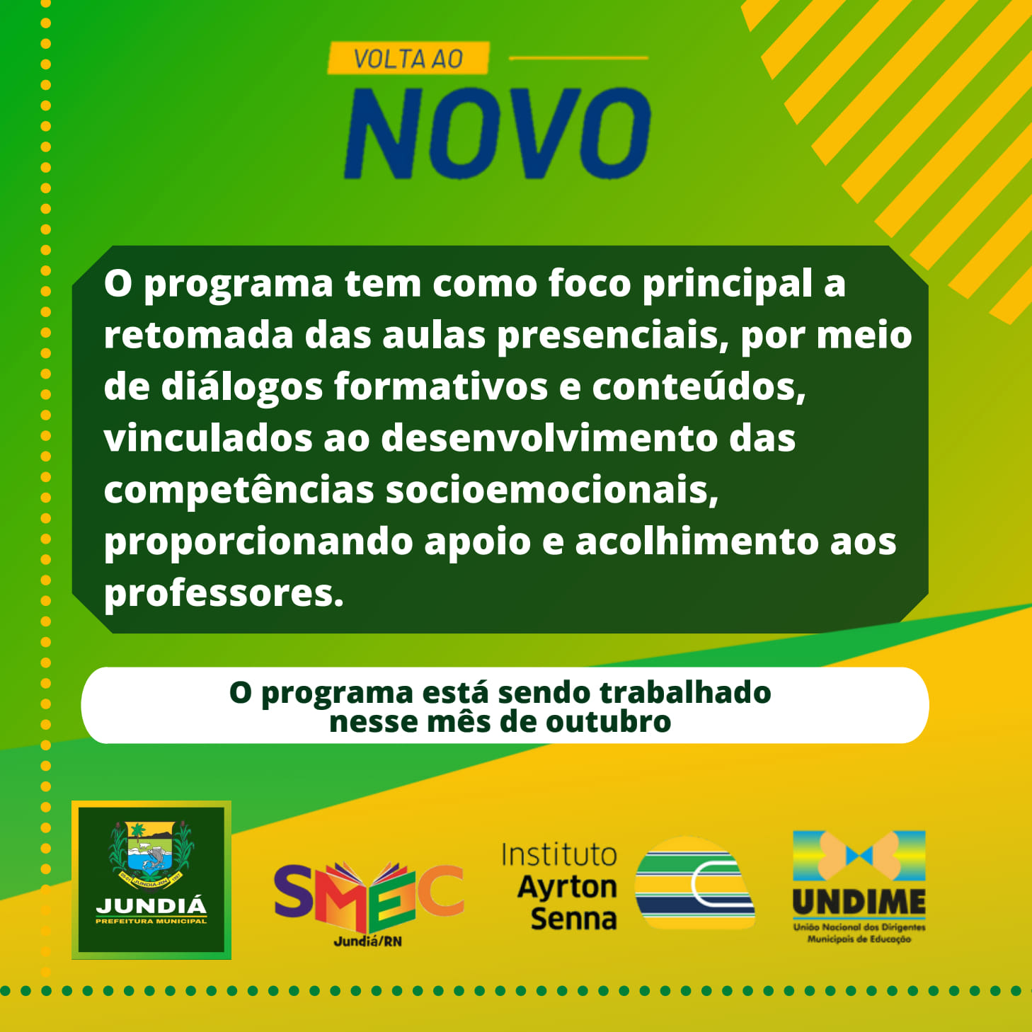 Secretaria de Educação forma parceria para programa de volta as aulas presenciais
