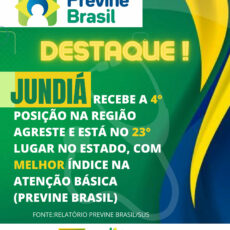 Jundia é destaque no programa Previne Brasil
