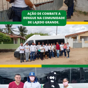 Ação de combate ao mosquito da dengue na comunidade de Lajedo Grande