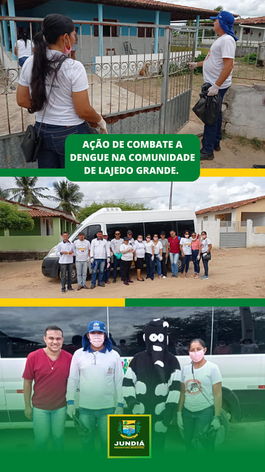 Ação de combate ao mosquito da dengue na comunidade de Lajedo Grande