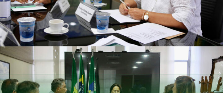 Prefeito e vice-prefeito se reúnem com a Governadora do Estado Fátima Bezerra