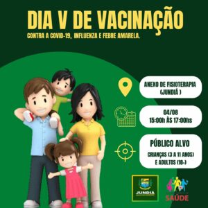 Jundiá realiza dia V de vacinação contra covid-19 influenza e febre amarela