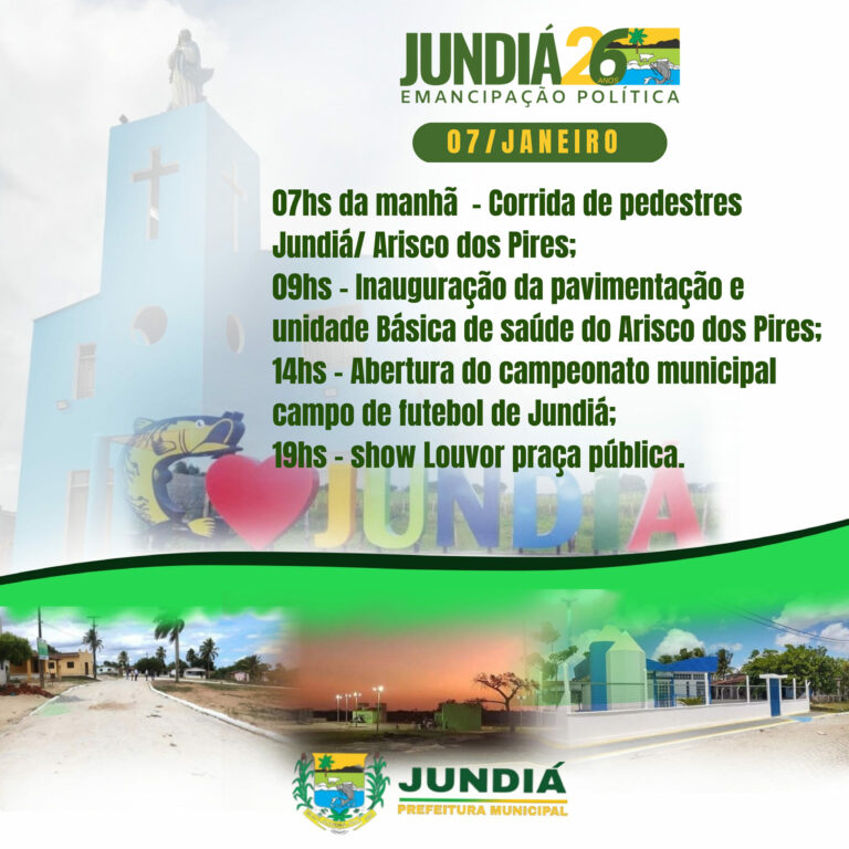 Programação dos 26 anos de Emancipação Política de Jundiá — foto 3