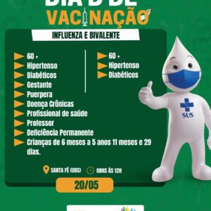 Dia “D” de vacinaçao contra a Influenza e Bivalente