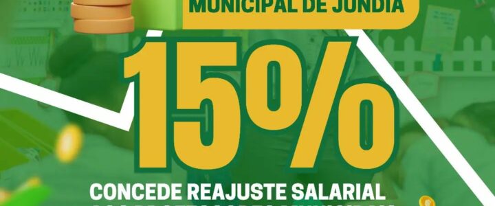 Reajuste salarial aos professores do município de 15%