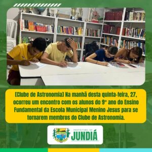 Biblioteca Pública Municipal – Clube de Astronomia
