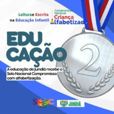 A Secretaria Educação recebe a medalha de Prata no Selo Compromisso Nacional Criança Alfabetizada