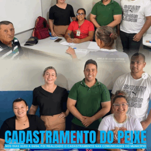 Cadastramento para a entrega do peixe da Semana Santa