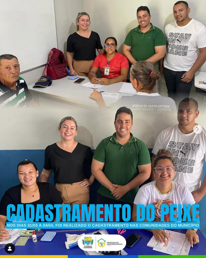Cadastramento para a entrega do peixe da Semana Santa