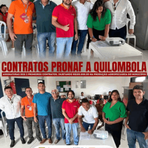 Primeiros contratos do PRONAF a Quilombola