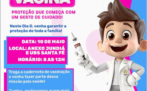 DIA D DE VACINAÇÃO CONTRA A INFLUENZA EM JUNDIÁ