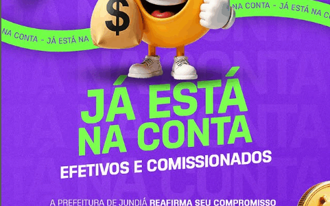 Já está na conta!