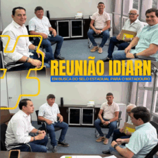Reunião na IDIARN com o diretor-geral Mário Manso.