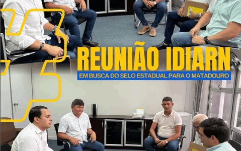 Reunião na IDIARN com o diretor-geral Mário Manso.
