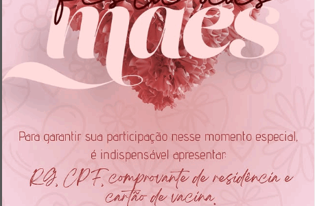 CARTÃO DE ENTRADA — NOSSO DIA DAS MÃES 