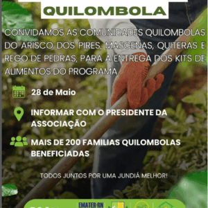PAA Quilombola em ação!