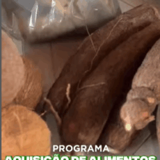 entrega dos kits de alimentos do Programa de Aquisição de Alimentos (PAA)