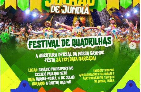SORTEIO DAS ORDENS DE APRESENTAÇÃO DO I FESTIVAL DE QUADRILHAS DE JUNDIÁ