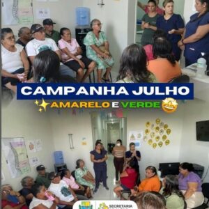 Campanha JULHO AMARELO E VERDE!