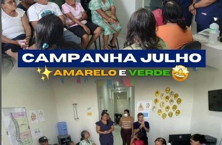 Campanha JULHO AMARELO E VERDE!