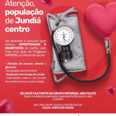 ATENÇÃO, POPULAÇÃO DE JUNDIÁ CENTRO