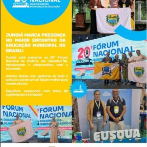 Jundiá no maior encontro da Educação Municipal do Brasil!