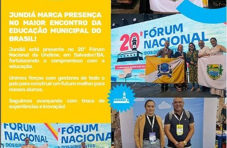 Jundiá no maior encontro da Educação Municipal do Brasil!
