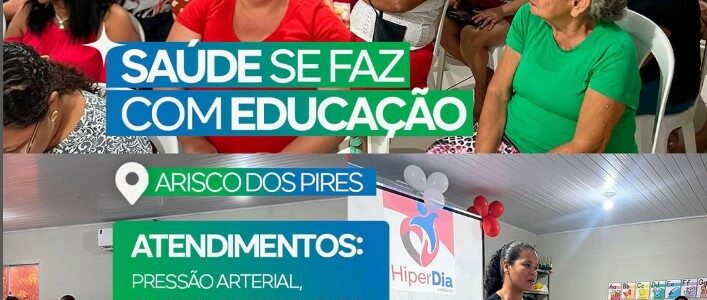 Saúde também se faz com educação!