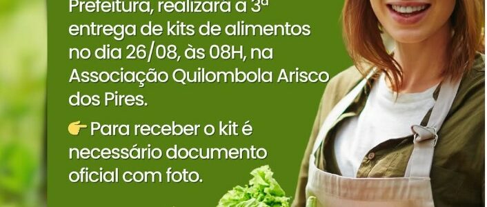 3ª entrega do PAA Quilombola