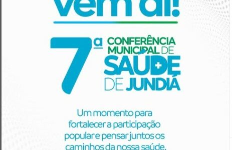 Vem aí a nossa 7ª Conferência Municipal de Saúde!
