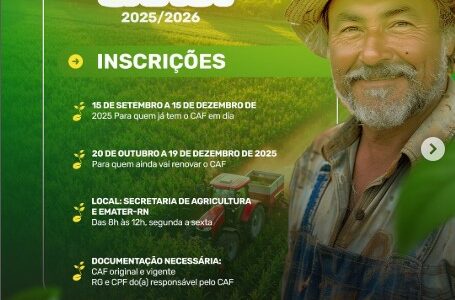Garantia Safra 2025/2026!