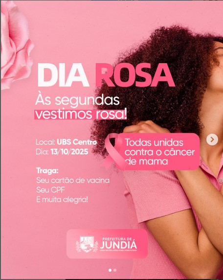 Dia Rosa em Jundiá! 