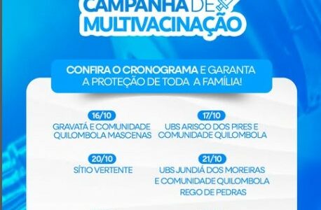 Campanha de Multivacinação 2025!Atenção, Jundiá! 