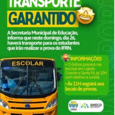 Transporte garantido! 