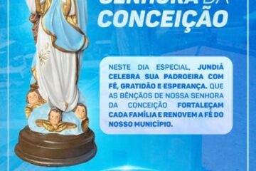 Hoje celebramos o Dia da nossa padroeira, Nossa Senhora da Conceição.
