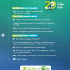 Jundiá celebra 29 anos de Emancipação Política!