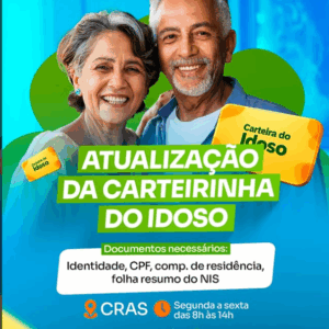 ATUALIZAÇÃO DA CARTEIRINHA DO IDOSO