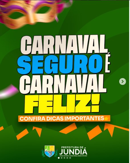 Carnaval com alegria é Carnaval com cuidado!