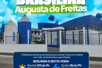 A Biblioteca Brasilina Augusta de Freitas está de portas abertas!