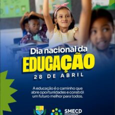 Hoje celebramos o poder que transforma vidas: a educação.