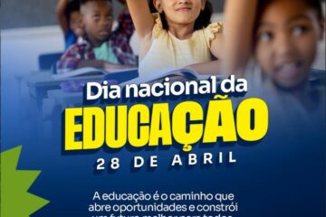 Hoje celebramos o poder que transforma vidas: a educação.