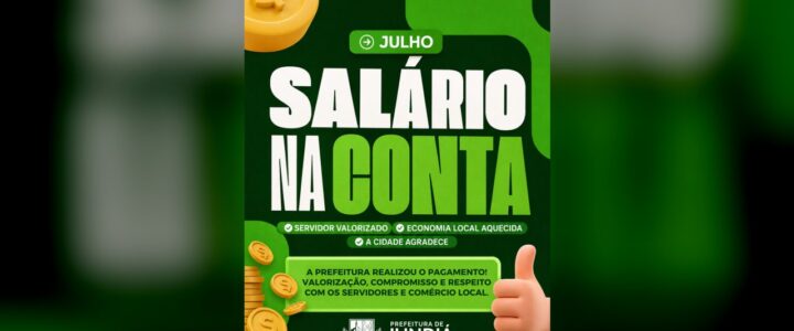 Salário na conta! Salário na conta!