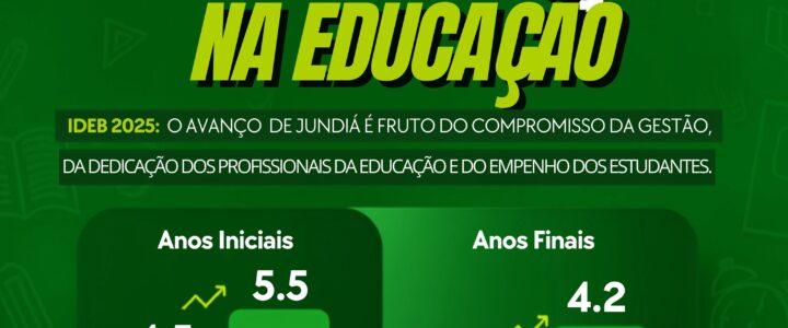 JUNDIÁ AVANÇA NA EDUCAÇÃO!