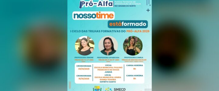 Nosso time está formado!